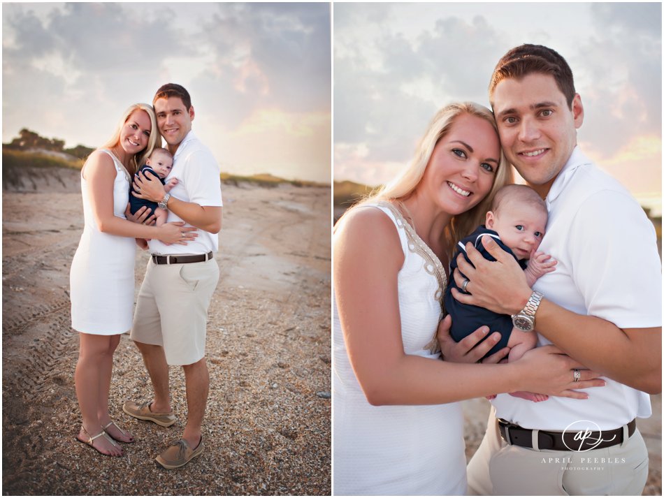 saint augustine family portraits on the beach