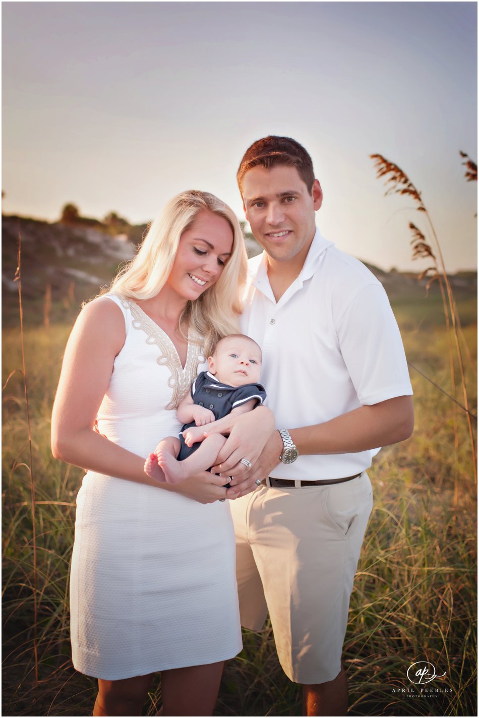 family beach session at ponte vedra beach